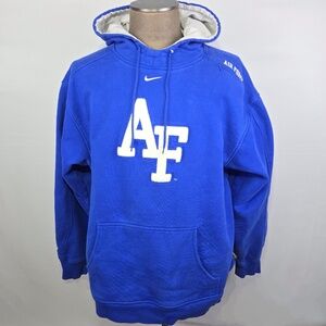 VTG- Y2K Nike Team Center Swoosh Air Force Falcons Big Logo Hoodie Sweatshirt XL